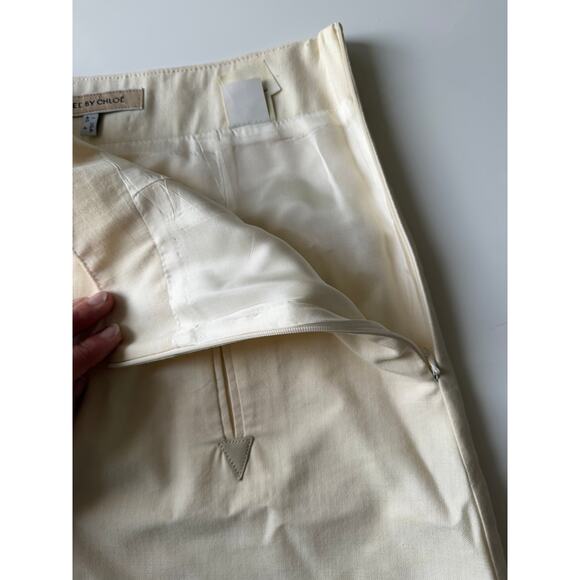 Vintage See by Chloe Cream Skirt - Size US 4/ EU 40 - Picture 4 of 7